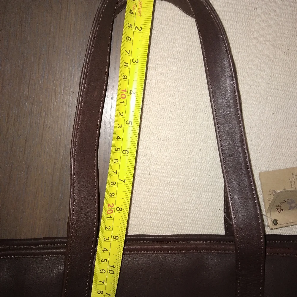 Essa Bread & Butter Leather Work Bag Unisex Brown